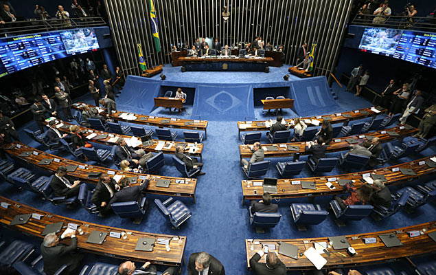 Sesso no plenrio do Senado para eleger o colegiado responsvel por analisar o processo de afastamento da presidente Dilma Rousseff