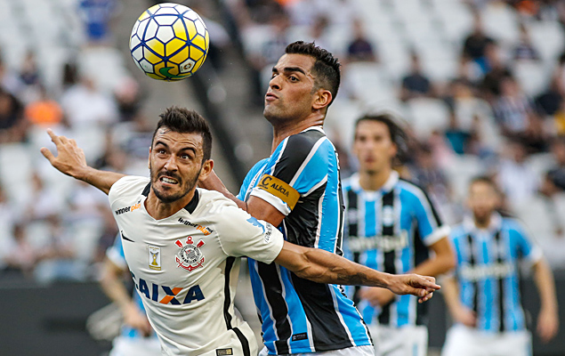 Wendel e Maicon - Partida entre Corinthians e Grmio, vlida pela 1 rodada do Campeonato Brasileiro de Futebol 2016