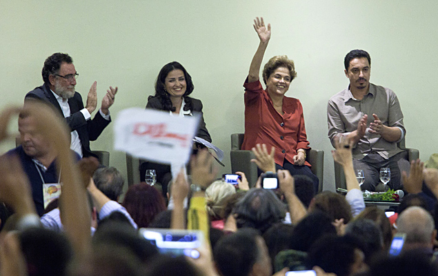 A presidente afastada, Dilma Rousseff, participa de congresso de blogueiros e ativistas digitais, em Belo Horizonte, na sexta (20
