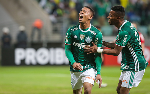 Gol de Gabriel Jesus - Partida entre Palmeiras e Amrica-MG, vlido pela 10 rodada do Campeonato Brasileiro