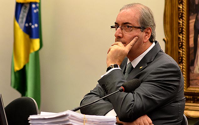 Eduardo Cunha (PMDB-RJ) durante reunio da CCJ da Cmara que analisa recurso sobre sua cassao aprovada no Conselho de tica