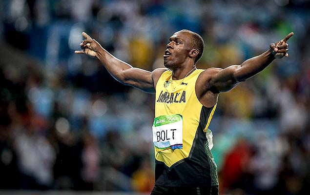 sain Bolt conquista a medalha de ouro na prova dos 200 m e se torna o único tricampeão olímpico da categoria, nos Jogos do Rio