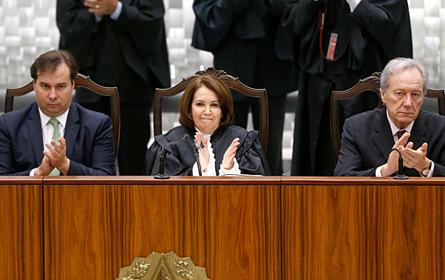 Solenidade de posse da ministra Laurita Vaz como nova presidente do Superior Tribunal de Justia (STJ)
