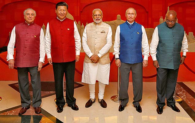 El presidente de Brasil, Michel Temer, visita la India para acudir a la 8 Cumbre del Brics (Brasil, Rusia, India, China y Sudfrica) en Goa.