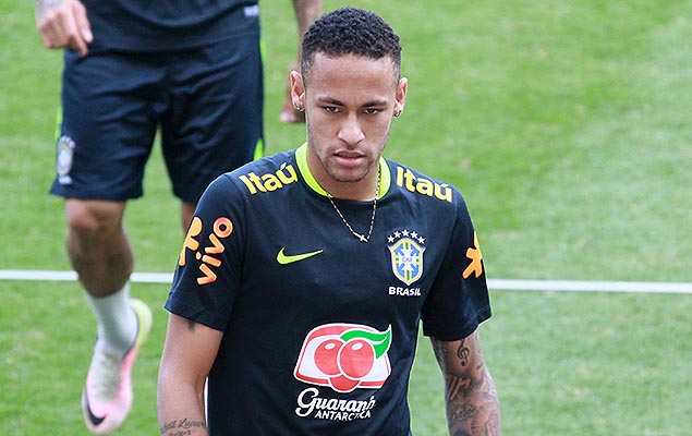 Neymar durante treino da seleo no estdio do Mineiro, em BH, para a partida diante da Argentina, pelas eliminatrias da Copa de 2018