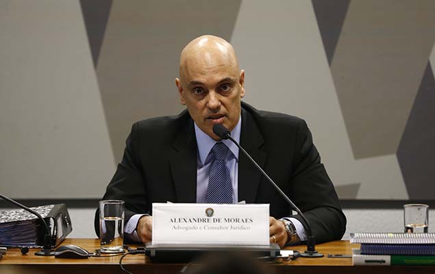 Alexandre de Moraes, indicado para ministro do STF, é sabatinado pela Comissão de Constituição e Justiça do Senado, nesta terça-feira