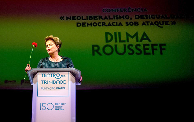 Dilma Rousseff participa de conferência em Lisboa, Portugal
