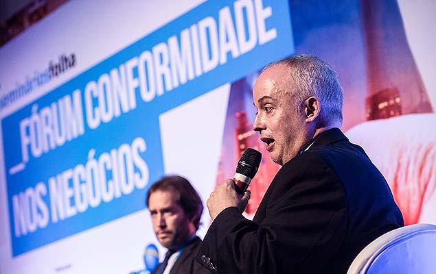 Carlos Fernando dos Santos Lima, procurador da fora-tarefa da Lava Jato, no Frum Conformidade nos Negcios, promovido pela Folha