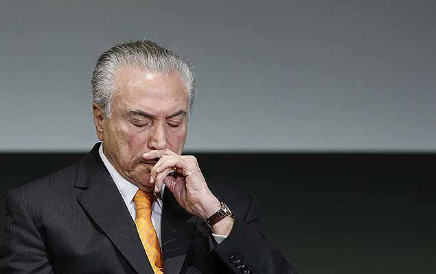 O presidente Michel Temer (PMDB) participa do Frum Brasil de Investimentos 2017, no hotel Grand Hyatt em So Paulo, nesta tera-feira (30).