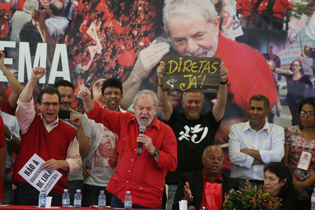 O ex-presidente Luiz Incio Lula da Silva (PT) participa neste sbado da posse da nova presidncia do partido em Diadema