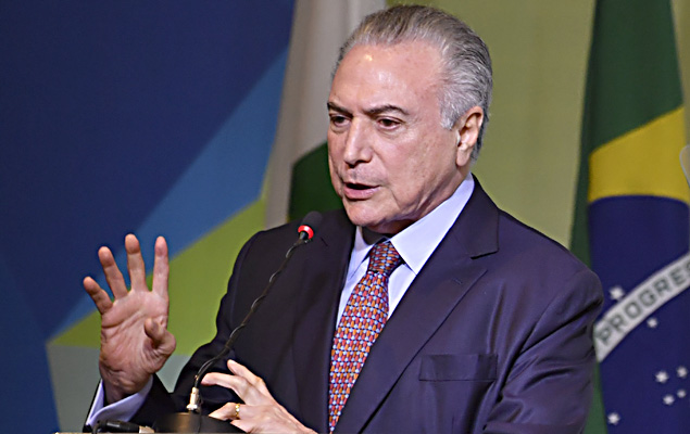President Temer says he received a confirmation message from the White House