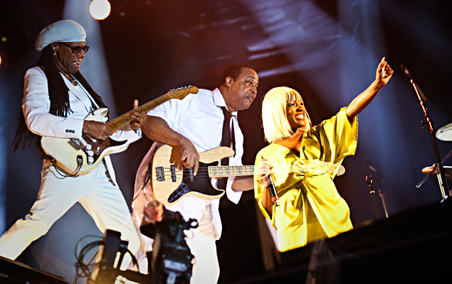 Show do Nile Rodgers & the Chic no Palco Sunset durante o terceiro dia da 7 edio do Rock in Rio
