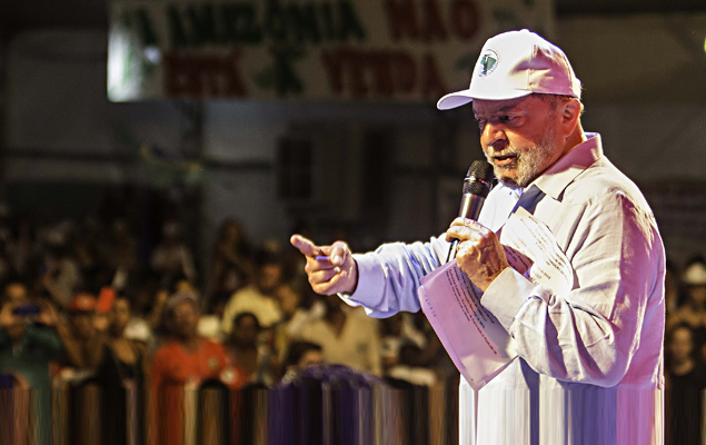 El ex presidente Luiz Incio Lula da Silva participa de un evento en el centro de Ro