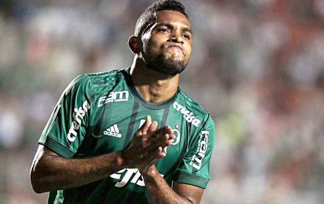 Borja, do Palmeiras, comemora seu gol - Partida entre Palmeiras e Ponte Preta, vlida pela 29 rodada do Campeonato Brasileiro de Futebol 2017
