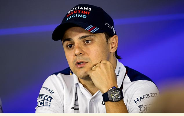 Felipe Massa durante entrevista coletiva neste ano