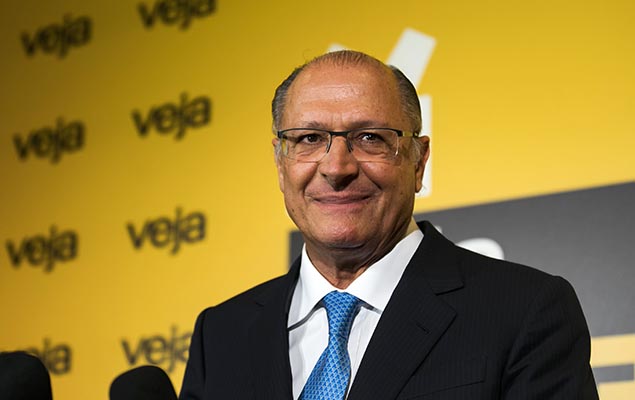 Governador Geraldo Alckmin (PSDB) participa do evento Amarelas ao Vivo, promovido pela revista "Veja", em So Paulo, nesta segunda 