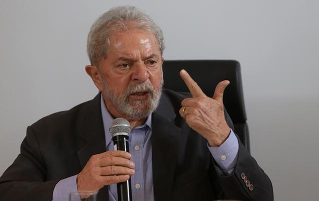 Former Brazilian president Luiz Inacio Lula da Silva