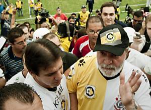 Lula no estádio 1º de Maio, em São Bernardo