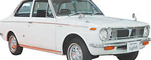 1966 - Feito para o Japo, 1 Corolla tinha motor 1.1 e aspecto de Chevette