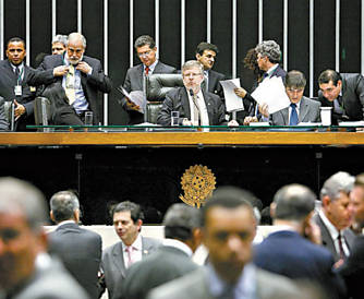 Plenrio da Cmara dos Deputados durante votao da DRU