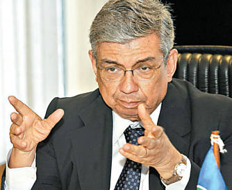 O ministro da Previdncia, Garibaldi Alves Filho