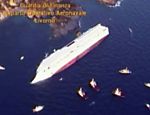 Imagem aérea cedida pelo governo italiano do cruzeiro Costa Concordia; ao menos 53 brasileiros estavam em navio na Itália Leia mais 