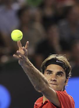 Federer saca na vitria sobre Kudryavtsev na Austrlia