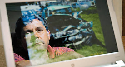 O motorista Antônio Carlos de Souza, 49, afastado do trabalho depois de um acidente com veículos em dezembro de 2008 entre Jundiaí e Campinas (SP)