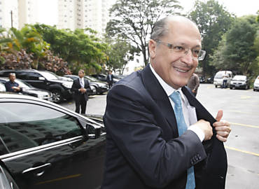 Governador de SP, Geraldo Alckmin (PSDB), chega a evento
