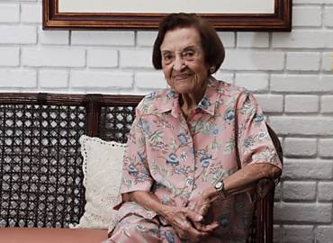 Risoleida Franco Bandeira, 105, trocou vlvula artica por meio de cateter