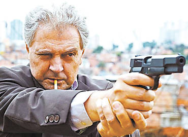 O ator Norival Rizzo, o policial Horcio na srie "9 MM: So Paulo" da Fox