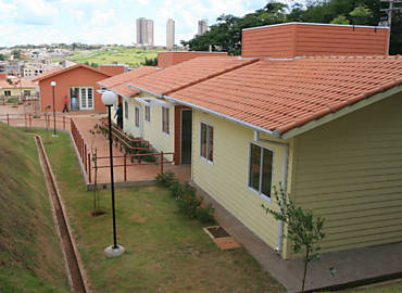 Casas do condomnio Vila Dignidade, em Ribeiro