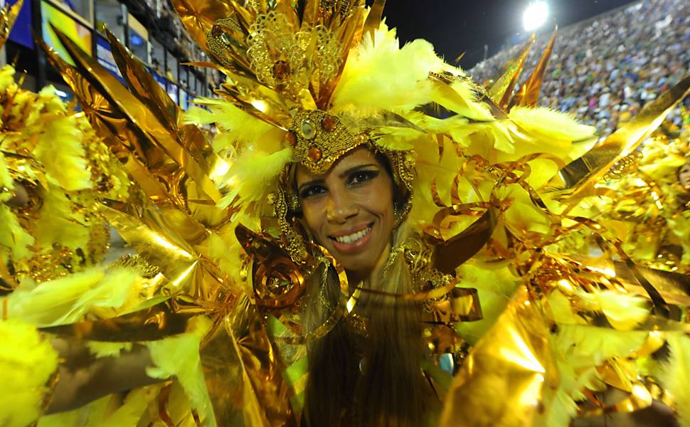 Desfile da escola de samba Beija-Flor