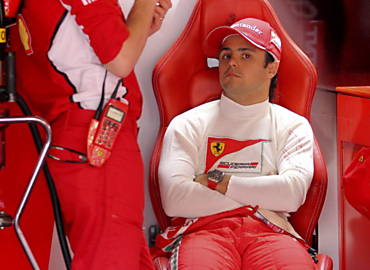 Massa, da Ferrari, em pausa dos treinos do GP de Mnaco