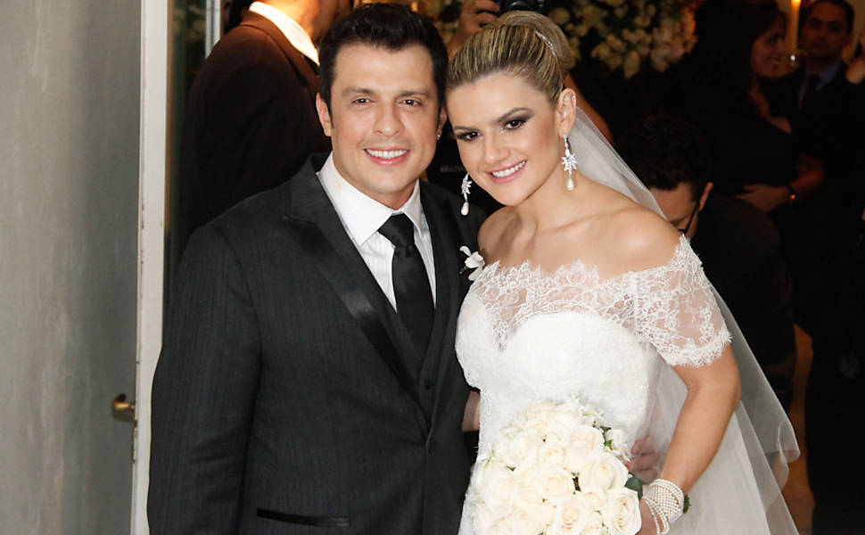 Wellington Muniz e Mirella Santos, no espaço de eventos La Luna, em São Paulo