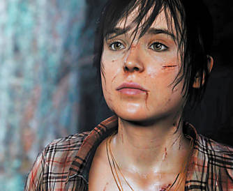 Jodie Holmes, personagem principal do game "Beyond", para PlayStation 3, interpretada por Ellen Page.
