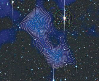 Aglomerados de galxias unidos por filamentos invisveis que seriam de matria escura