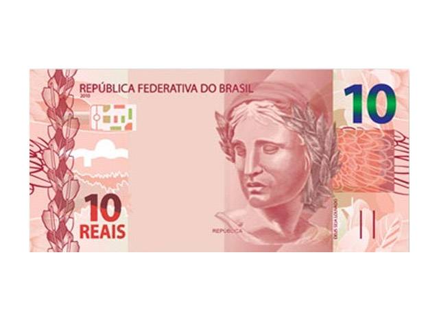 Nova cédula de R$ 10, que será lançada oficialmente na segunda-feira (23)
