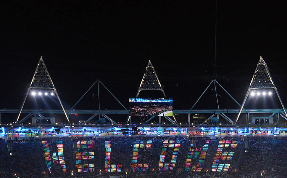 Mensagem saúda público em cerimônia de abertura da Olimpíada de Londres Veja o especial dos Jogos Olímpicos