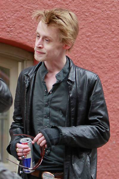 O ator Macaulay Culkin, durante passeio por Nova York em fevereiro de 2012