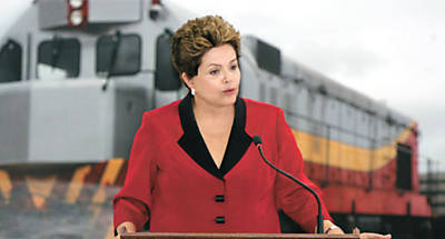 Presidente Dilma no Palcio do Planalto, durante o anncio do programa de concesses de rodovias e ferrovias