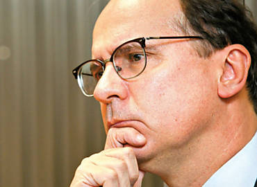 O chefe do Departamento de Normas, Sérgio Odilon, durante entrevista no Banco Central