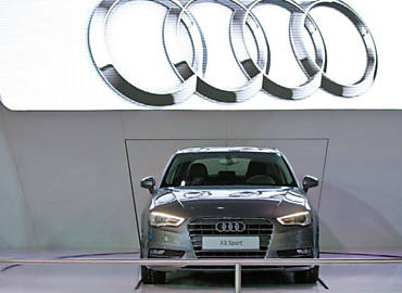 Novo modelo do Audi A3, que est em exposio no 27 Salo do Automvel de So Paulo