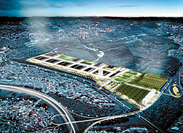 Projeto do centro de convenes que receber a Exposio Universal em oito anos se So Paulo for a cidade escolhida