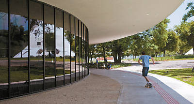 Prédio do Museu de Arte Moderna de São Paulo (MAM), que recebe em 2013 a exposição Panorama da Arte Brasileira