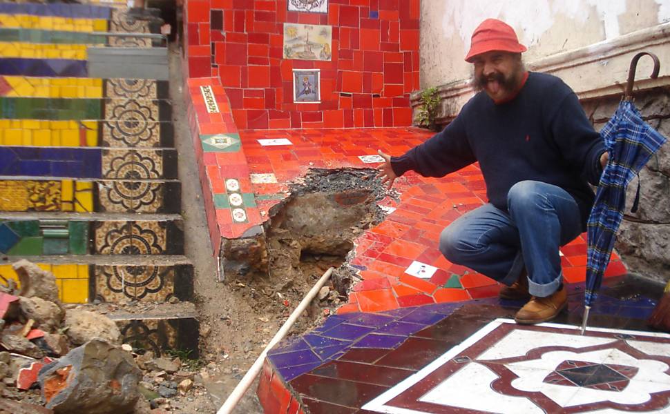 Selarón 09/04/2019 Cotidiano Fotografia Folha de S.Paulo