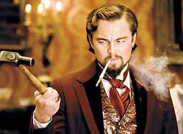 Leonardo DiCaprio interpreta o vilo Calvin Candie, um fazendeiro dono de escravos, em "Django Livre", novo filme do cineasta Quentin Tarantino