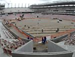 Imagem das obras da Arena Pernambuco, que está com 90% concluído (até o dia 21/2)