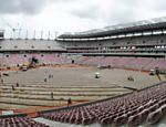 Imagem das obras da Arena Pernambuco, que está com 90% concluído (até o dia 21/2)