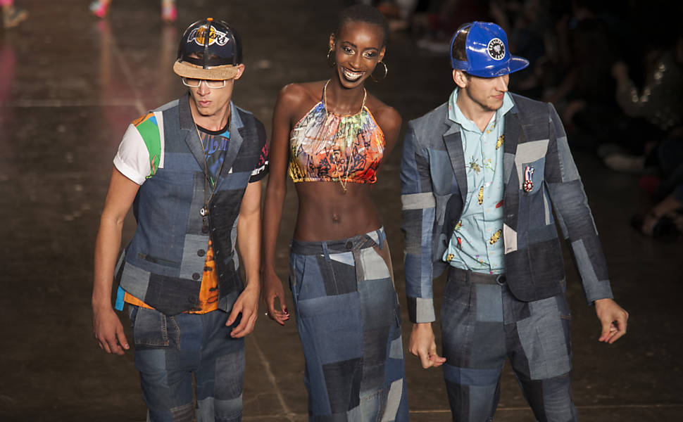 Desfile da grife Cavalera no primeiro dia da São Paulo Fashion Week primavera-verão 2013/2014, na Bienal do Ibirapuera Veja especial